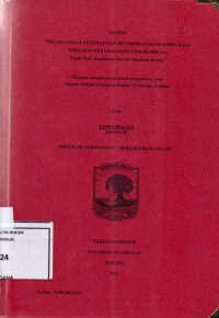 Image of Pelaksanaan penghentian penyidikan oleh kepolisian terhadap penyelesaian tindak pidana (studi pada kepolisian daerah Sumatera Barat)