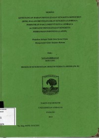Image of Kewenangan badan penyelesaiaan sengketa konsumen (BPSK) dalam penyelesaian sengketa lembaga perbankan pasca dibentuknya lembaga alternatif penyelesaiaan sengketa perbankan Indonesia (LAPSPI)