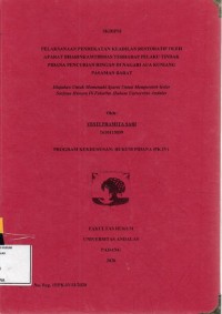 Image of Pelaksanaan pendekatan keadilan restoratif oleh aparat Bhabinkamtibmas terhadap pelaku tindak pidana pencurian ringan di Nagari Aua kuniang Pasaman Barat
