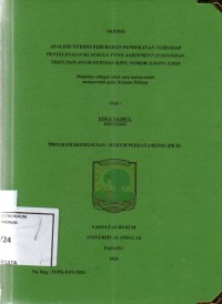 Image of Analisis yuridis perubahan pendekatan terhadap penyelesaian klausula Tying Agreement (perjanjian tertutup) studi putusan KPPU No 31/KPPU-I/2019