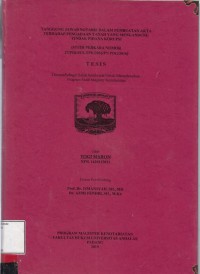 Image of Tanggungjawab Notaris dalam pembuatan Notaris dalam pembuatan akta terhadap  pengadaan tanah yang mengandung tindak pidana korupsi (studi perkara Nomor : 27/PID.SUS-TPK/2016/PN PDG/2016)
