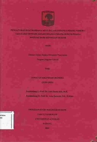 Image of Pengaturan Hukum Pidana Adat Dalam Undang-Undang Nomor 1 Tahun 2023 Tentang kitab Undang-
Undang Hukum Pidana Ditinjau Dari Kepastian Hukum