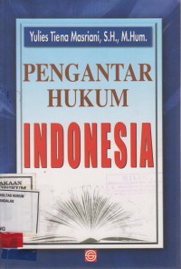 Image of Pengantar Hukum Indonesia