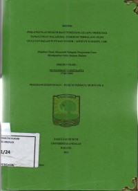 Image of Perlindungan hukum bagi pemenang lelang objek hak tanggungan dalam hal eksekusi terhalang oleh gugatan dalam putusan nomor: 14/PDT.PLW/2016/PN.CM