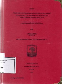 Image of Peran digital forensik dalam menganalisis barang bukti digital pada penyidik tindak pidana (studi di Kepolisian Daerah Sumatera Barat)