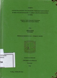 Image of Tanggung jawab PT PLN (PERSERO) terhadap kebakaran di area Pasar Bandar Buat akibat adanya konsleting Listrik