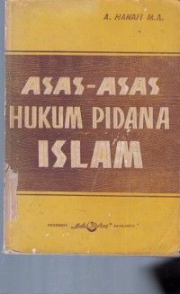 Image of Asas-Asas Hukum Pidana Islam