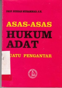 Image of Asas - Asas Hukum Adat Suatu Pengantar
