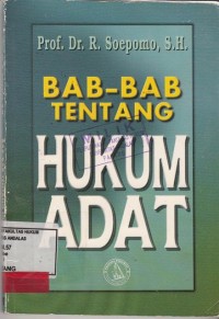 Image of Bab bab tentang hukum adat