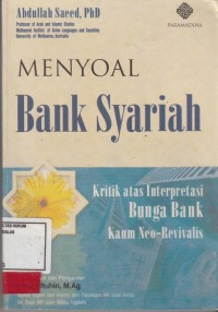 Image of Menyoal bank syariah