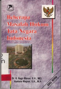 Image of Beberapa masalah hukum tata negara Indonesia
