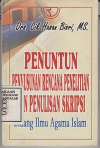 Image of Penuntun Penyusunan Rencana Penelitian dan Penulisan kripsi Bidang Ilmu Agama Islam