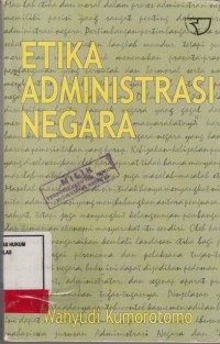 Image of Etika Administrasi Negara
