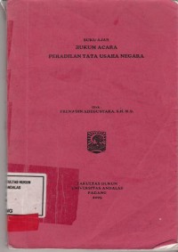 Image of Buku Ajar Hukum Acara Peradilan Tata Usaha Negara