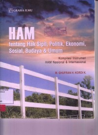 Image of HAM tentang hak sipil, politik, ekonomi, sosial, budaya & umum