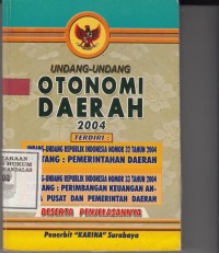 Image of Undang- Undang Otonomi Daerah