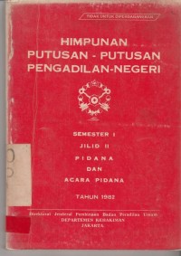 Image of Himpunan Pututsan Putusan Pengadilan negeri
