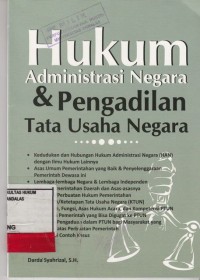 Image of Hukum Administrasi Negara dan Pengadilan Tata Usaha Negara