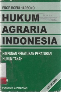 Image of Hukum Agraria Indonesia