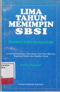 Image of Lima tahun memimpin SBSI