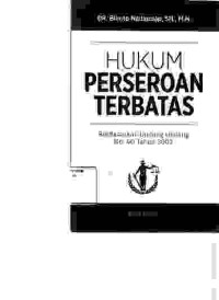 Image of Hukum Perseroan Terbatas; berdasarkan undang undang No. 40 Tahun 2007