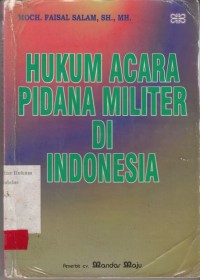 Image of Hukum acara pidana militer di Indonesia