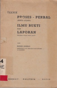 Image of Teknik Proses - Perbal Ilmu Bukti dan Laporan