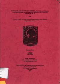 Image of Tanggung Jawab Notaris penerima Protokol Notaris Yang Meninggal Dunia Dimana  Minuta Akta Hilang Di Kota padang