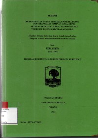 Image of Perlindungan hukum terhadap peserta badan penyelenggaraan jaminan sosial (BPJS) ketenagakerjaan cabang Pasaman Barat terhasdap jaminan kecelakaan kerja