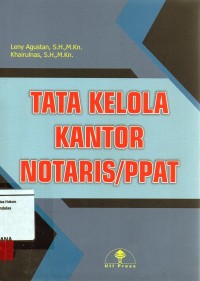 Image of Tata kelola kantor Notaris/PPAT