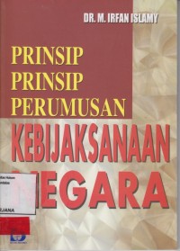 Image of Prinsip-Prinsip perumusan Kebijaksanaan Negara