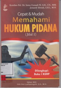 Image of Cepat & mudah memahami hukum pidana (Jilid 1)