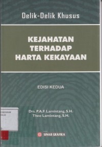 Image of Delik delik kejahatan terhadap harta kekayaan