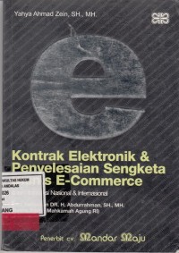 Image of Kontrak Elektronik dan Penyelesaian sengketa Bisnis E-Comerce