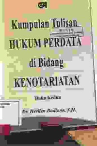 Image of Kumpulan hukum perdata di bidang kenotariatan buku kedua