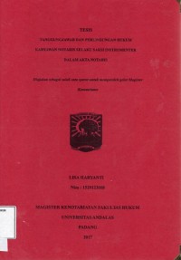 Image of Tanggungjawab Dan Perlindungan Hukum Karyawan Notaris Selaku Saksi Instrumenter Dalam Akta Notaris