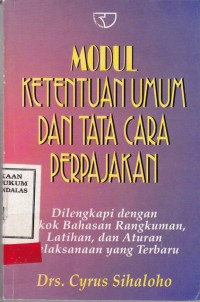 Image of Modul Ketentuan Umum dan Tata Cara Perpajakan