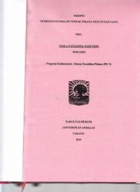 Image of Pembuktian dalam tindak pidana pencucian uang
