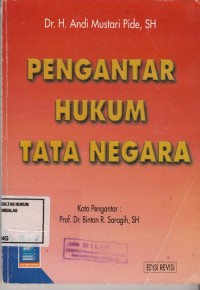 Image of Pengantar Hukum Tata Negara