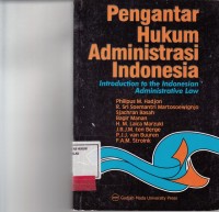 Image of Pengantar hukum administrasi Indonesia; introduction to the indonesia administrative law