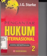 Image of Pengantar Hukum Internasional ; Edisi Kesepuluh 2