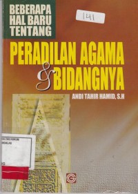 Image of Beberapa Hal baru tentang Peradilan Agama dan Bidangnya
