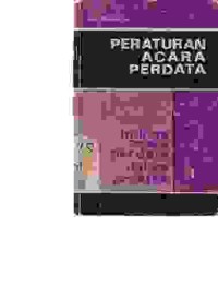 Image of Peraturan acara perdata; hukum acara perdata dalam praktek