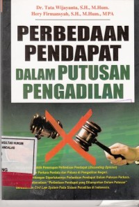 Image of Perbedaan pendapat dalam putusan pengadilan