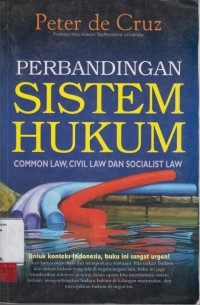 Image of Perbandingan sistem hukum; common law, civil law dan socialist law