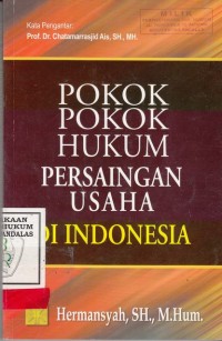 Image of Pokok pokok hukum persaingan usaha di indonesia