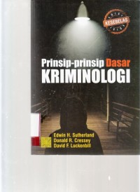 Image of Prinsip prinsip dasar Kriminologi
