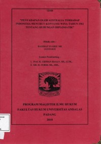 Image of Penyadapan Oleh Australia Terhadap Indonesia Menurut Konvensi Wina Tahun 1961 Tentang Hubungan Diplomatik