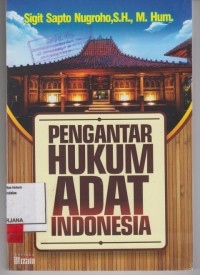 Image of Pengantar hukum adat Indonesia