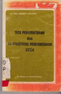 Image of Tata Pemerintahan Dan Administrasi Pemerintahan Desa